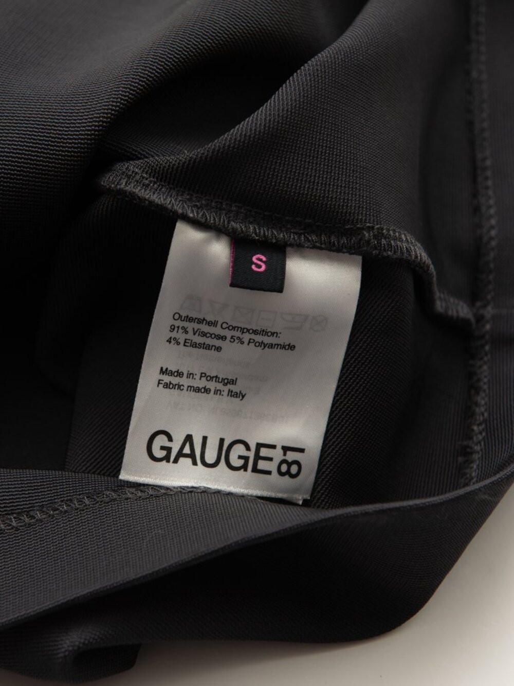 Gauge81 Miami Dress Mini Bodycon Strapless Anthracite Grey Size Small New - Picture 7 of 8